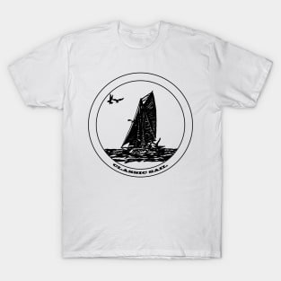 Classic Sail - Gaff Rigged Cutter Sailboat T-Shirt